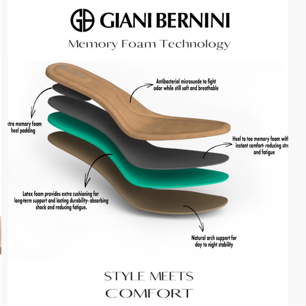 New! Giani Bernini Laynne Suede and Patent Leather comfort block heel pumps 7 - Picture 10 of 11